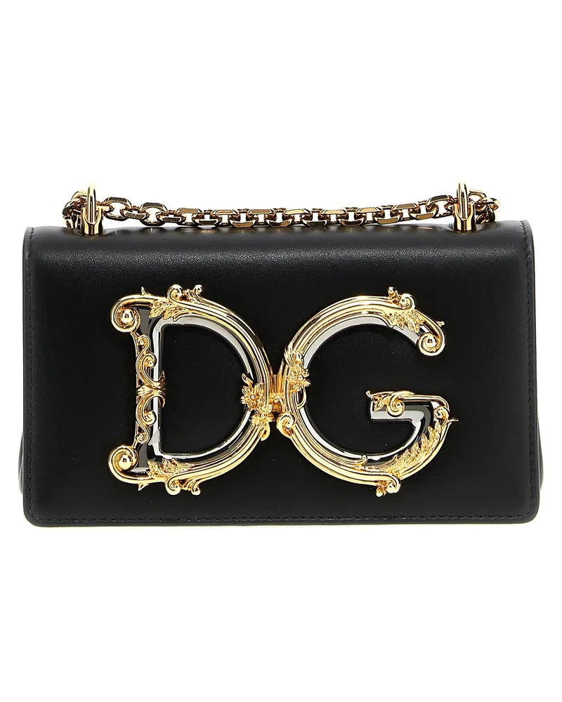 Dolce & Gabbana DG Girl' Mini Crossbody Tasche Schwarz