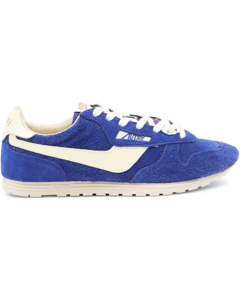 AUTRY Windspin niedriger Leder -Turnschuhe Blue