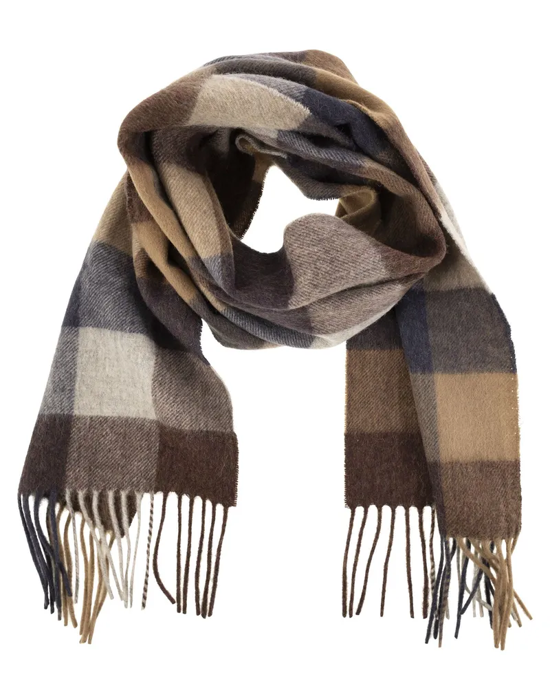 Barbour Großer  Tattersall Schal Brown