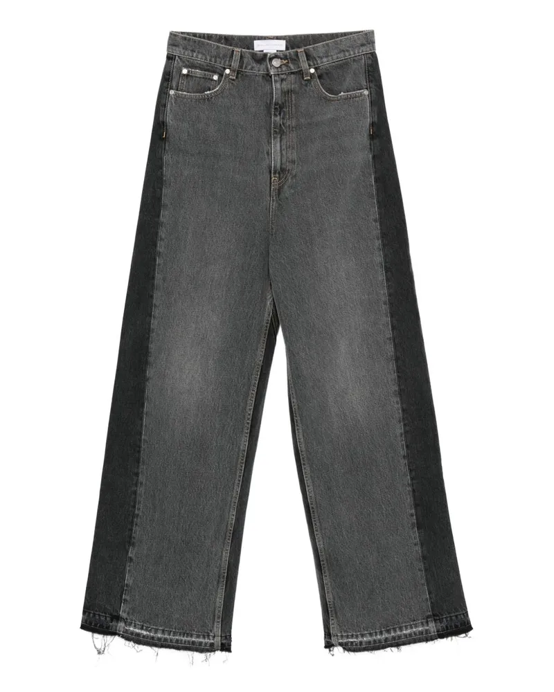 Stella McCartney Cotton Blend Wide Legouser Black