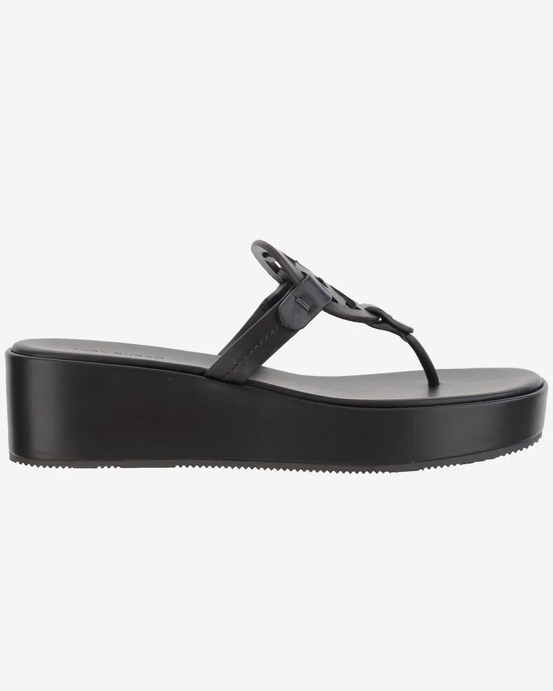 Tory Burch Miller Wedge Sandalen Marrone