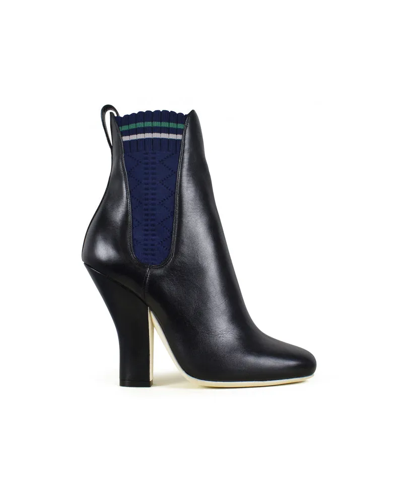 Fendi Lederstiefel Black