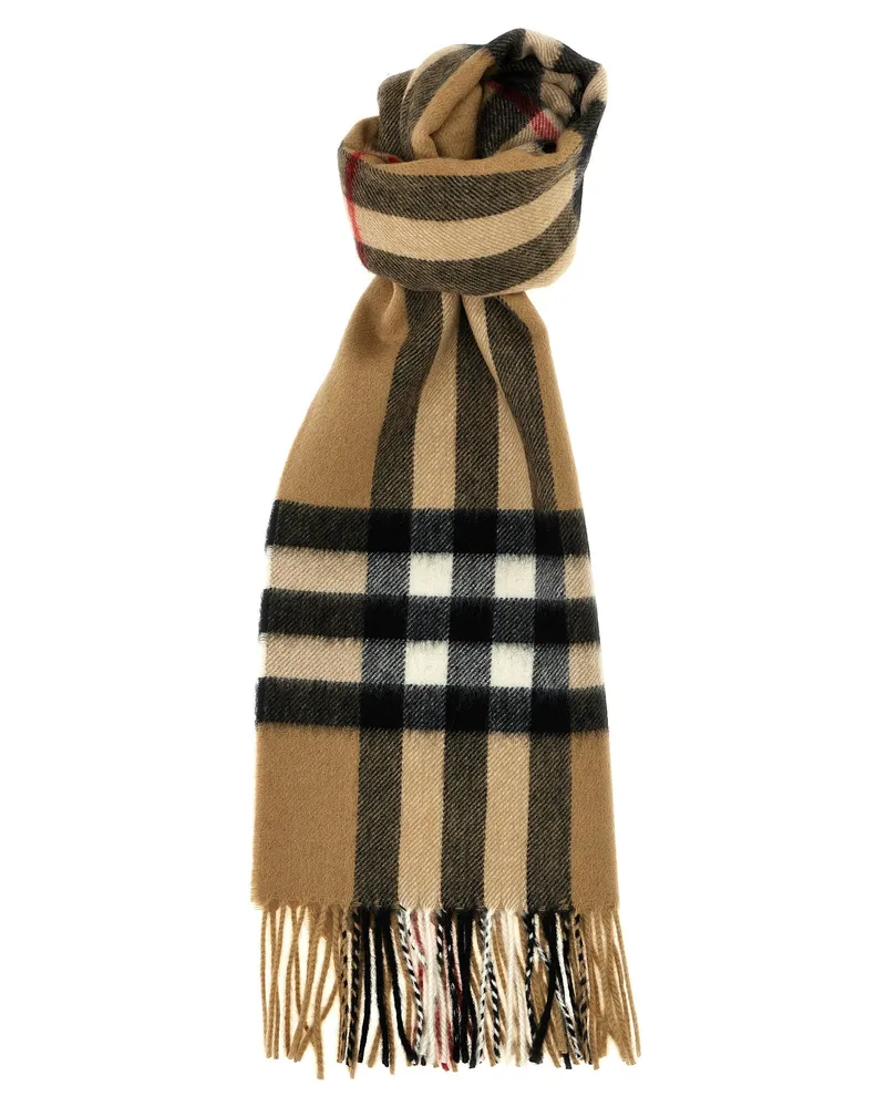 Burberry Scheck Kaschmirschal Beige