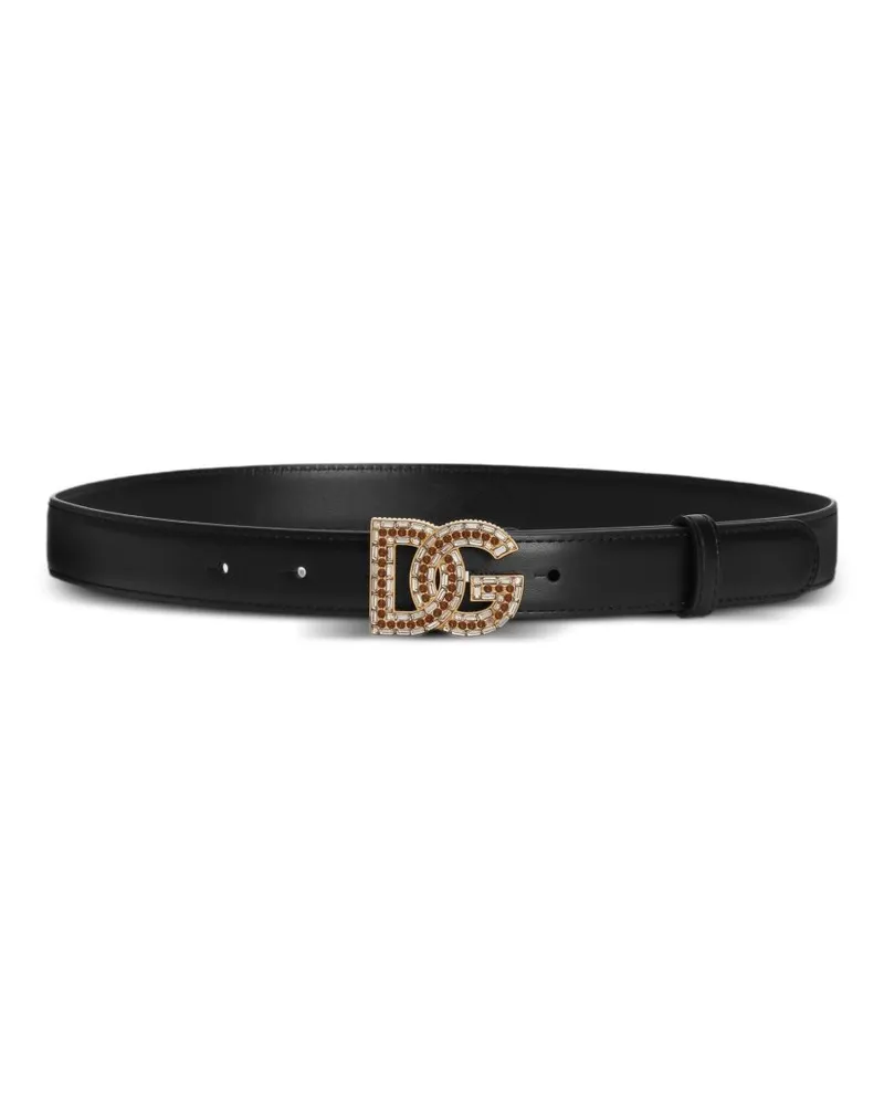 Dolce & Gabbana Ledergürtel Black