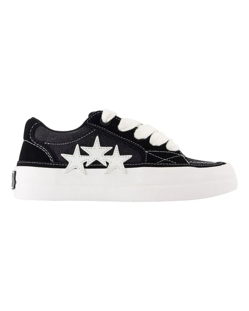 Amiri Glitzer Sonnenuntergang Skate -Sneaker  Leder schwarz Black