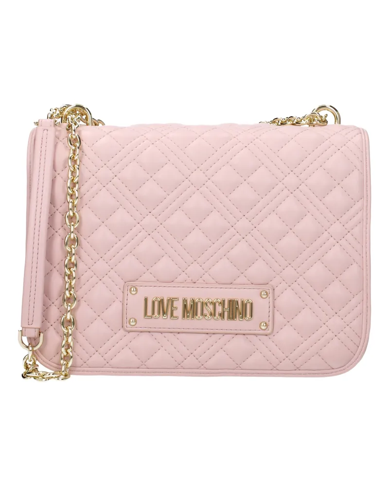 Moschino Damens Umhängetaschen Polyurethan Rosa -