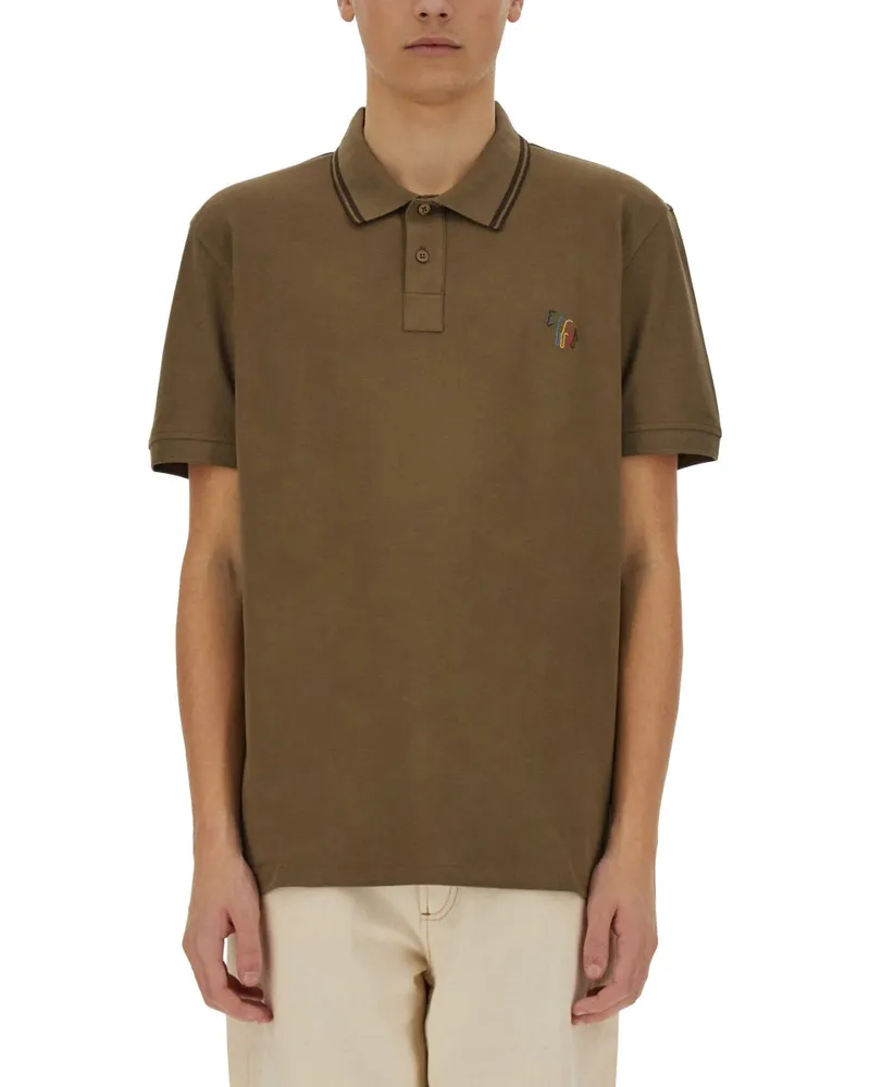 Paul Smith PS von Paul Smith Cotton Pique Polo Military
