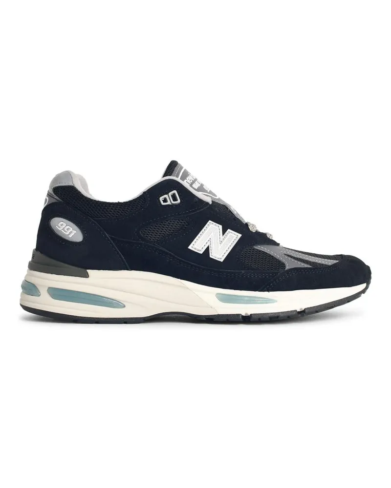 New Balance Neue Balance '991 V2' schwarze Stoffmischungen Sneaker Black