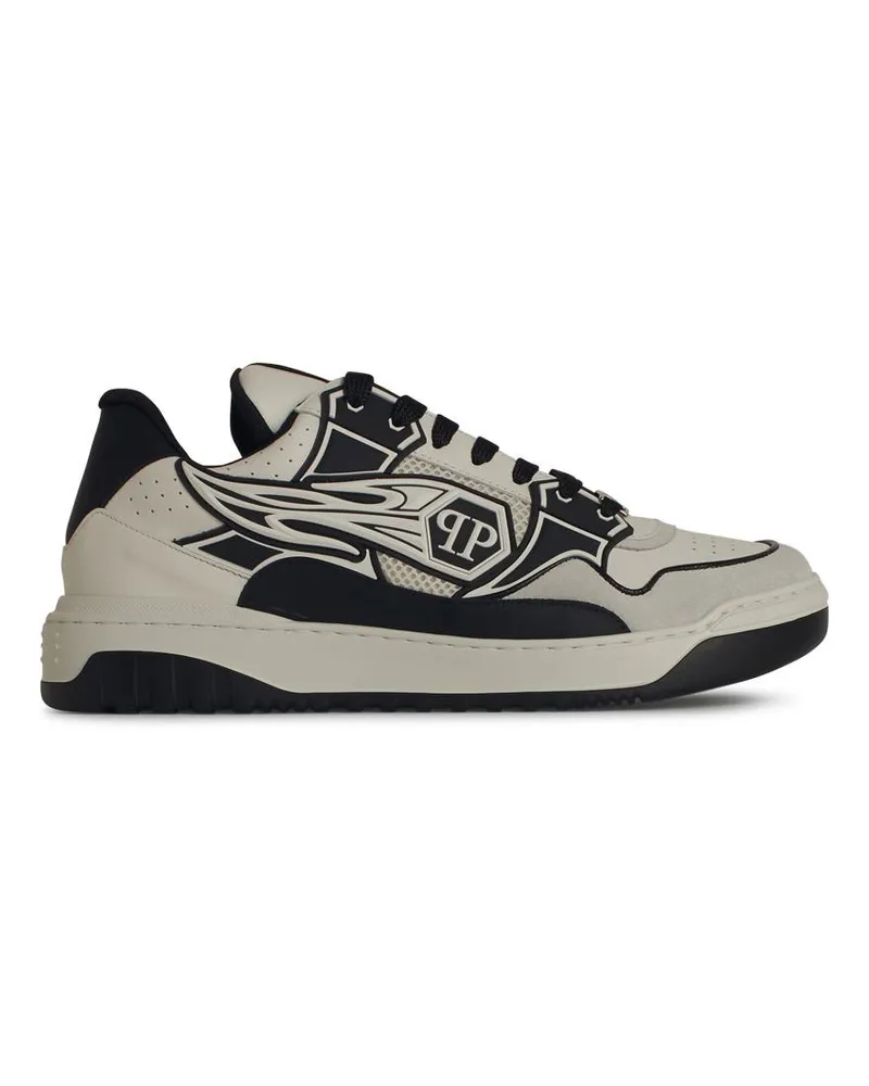 Philipp Plein Hexagon' White Lear Sneakers White
