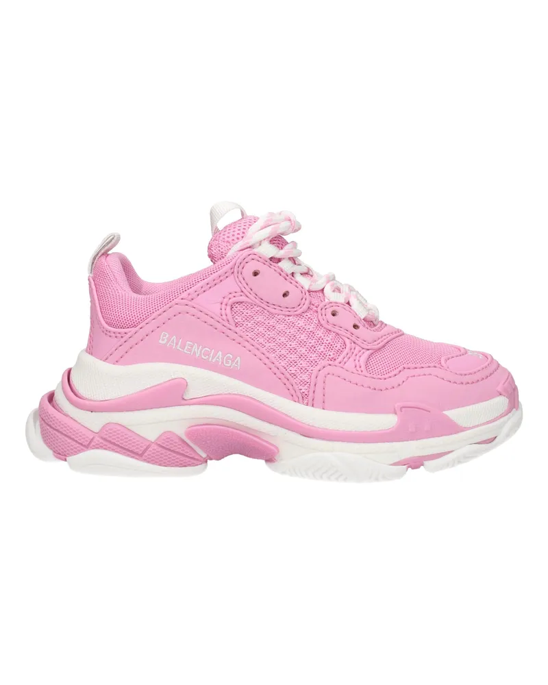 Balenciaga Geschenkidee Sneakers Kinder Damen Stoff Rosa/Weiß -