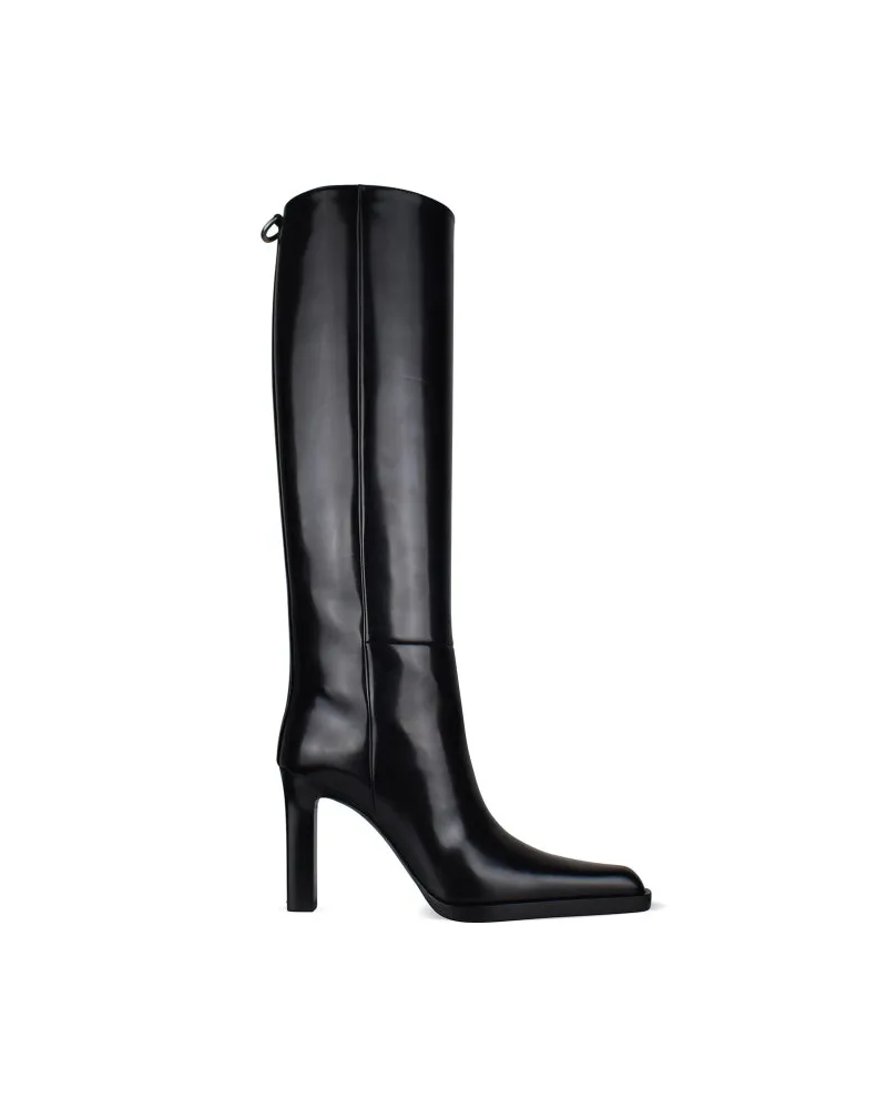 Saint Laurent Nina Stiefel Black