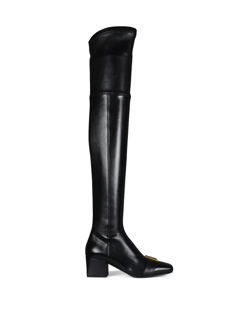 Balmain Rosalyn Oberschenkel hoch Black
