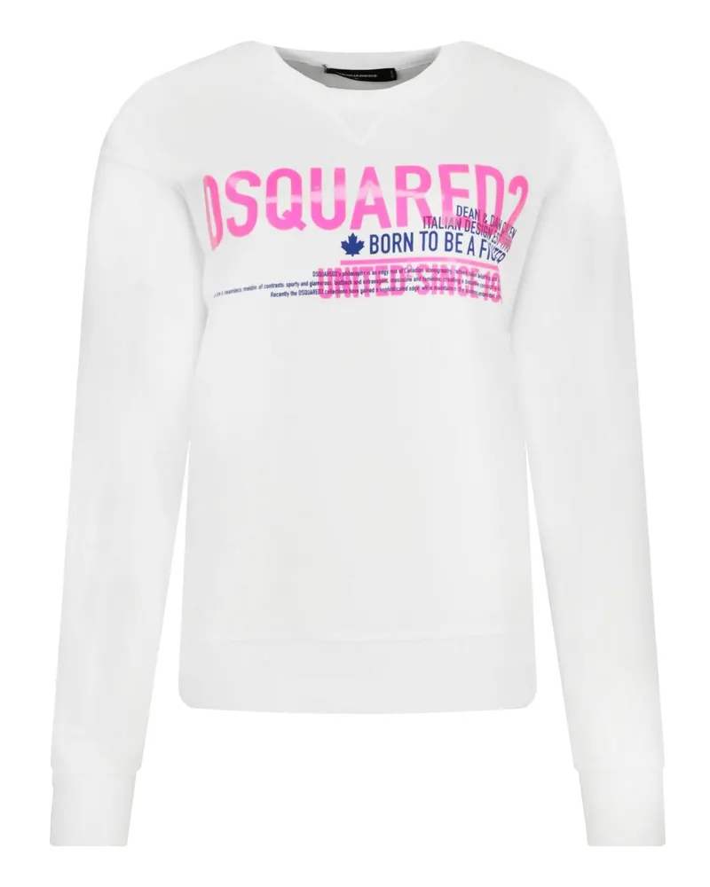 Dsquared2 DSQUART2 COTTON LOGO SWEATSHIRT White