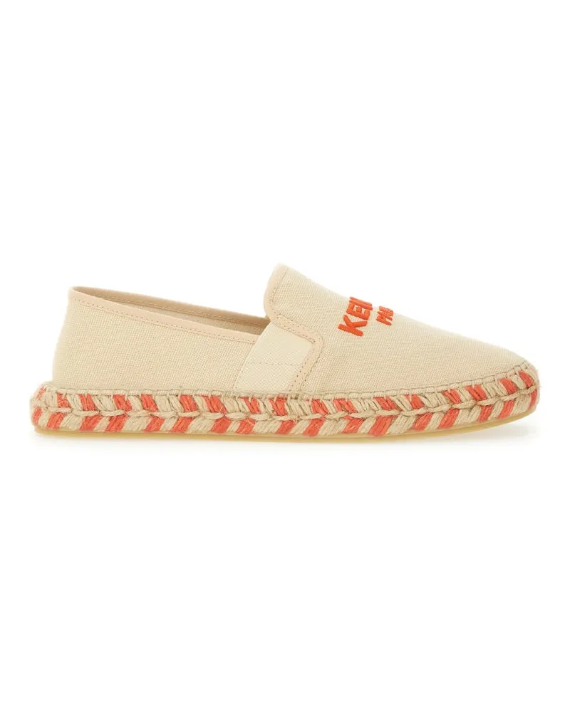 Kenzo Espadrille mit Logo Beige