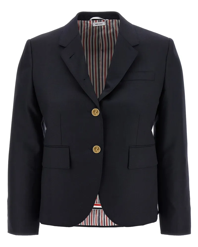 Thom Browne Single Breasted Blazer Blue