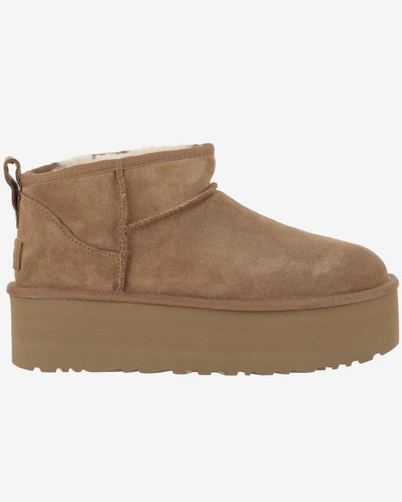 UGG Classic Ultra Mini Platform Stiefel Beige