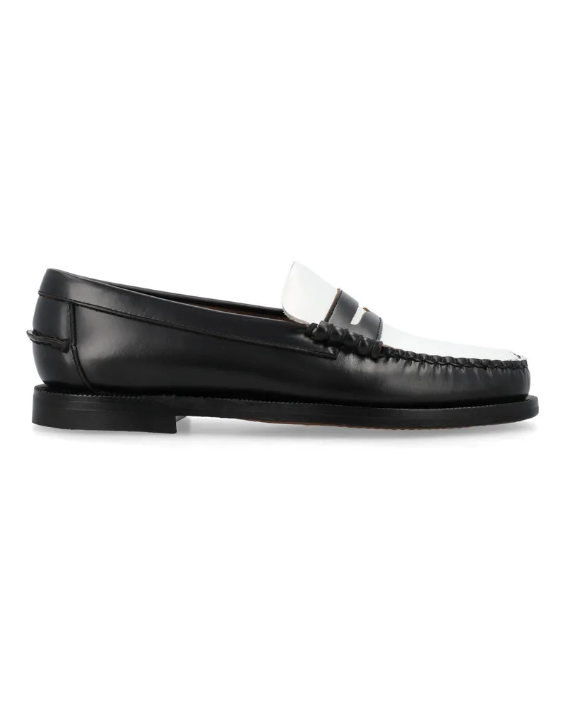 Sebago flache Schuhe schwarz Black