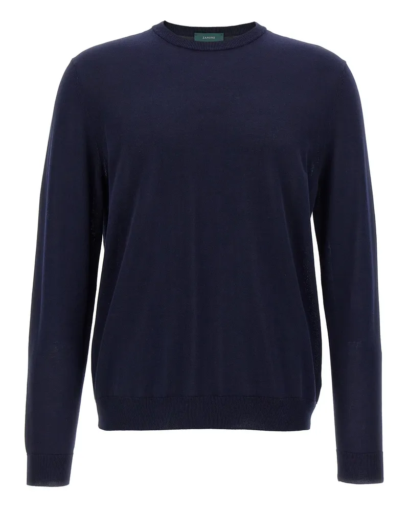 Zanone Baumwollpullover Blue