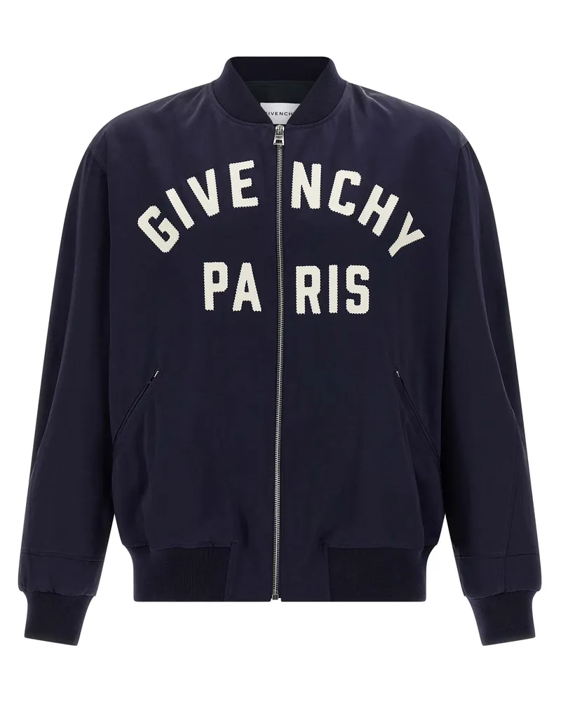Givenchy Logo Bomberjacke Blue