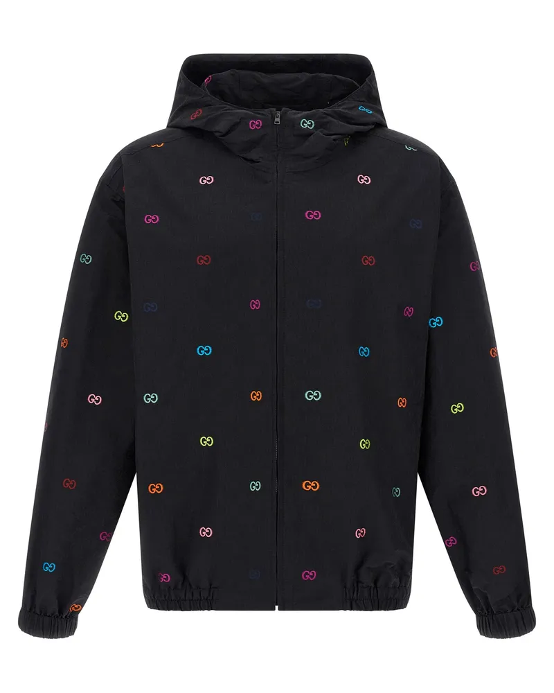 Gucci Mehrfarbige Fil-Coupé-Jacke von Black