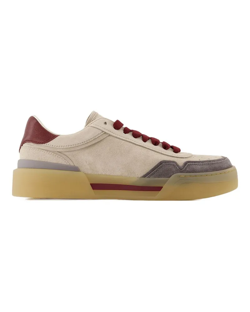 Dolce & Gabbana Low Top -Sneaker  Leder Beige Beige