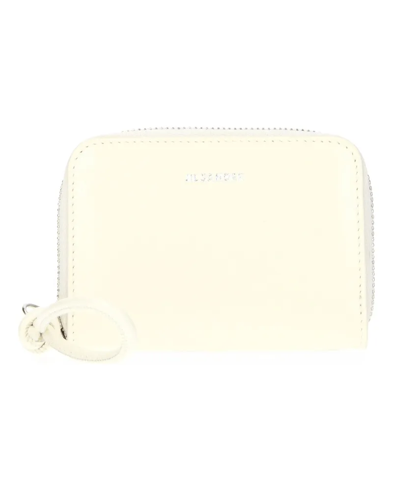 Jil Sander Damens Geldbörse aus Leder in Beige/Latte -