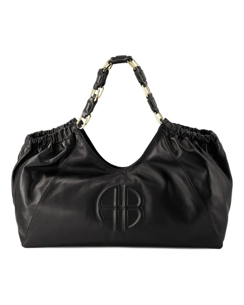 Anine Bing Kate Shopper Bag  Leder schwarz Schwarz