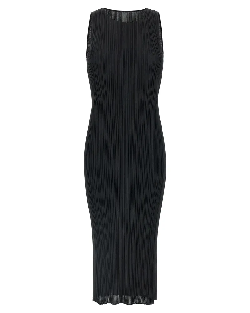 Issey Miyake Falten bitte Issey Miyake 'Grundlagen' Kleid Black