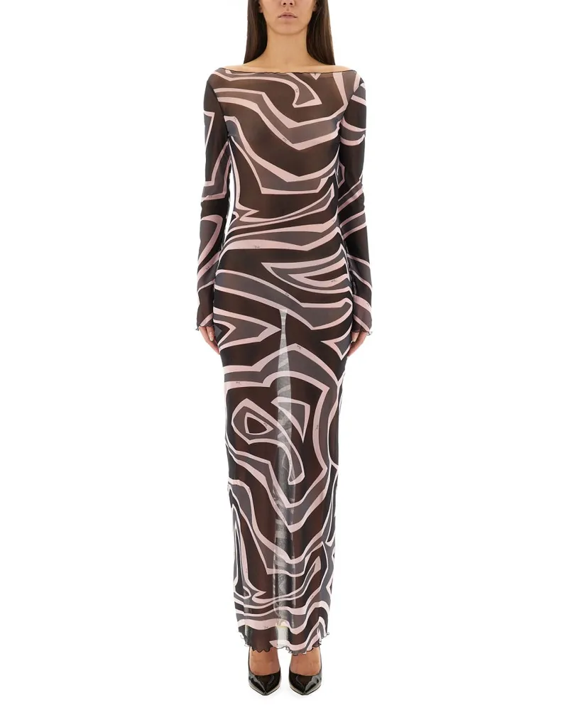 Emilio Pucci Labyrinth -Druckkleid Multicolour