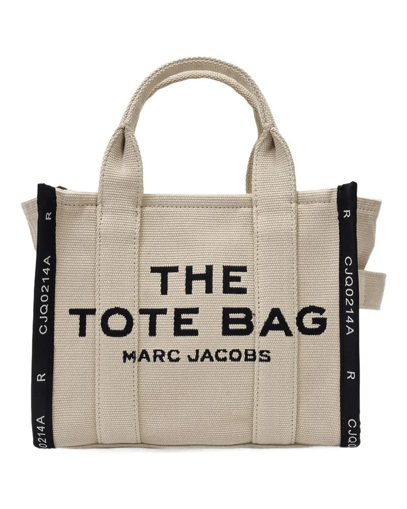 Marc Jacobs Die kleine Einkaufstasche Jacquard  warmer Sandbaumwolle Beige