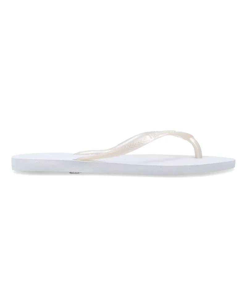 Havaianas flache Schuhe weiß White