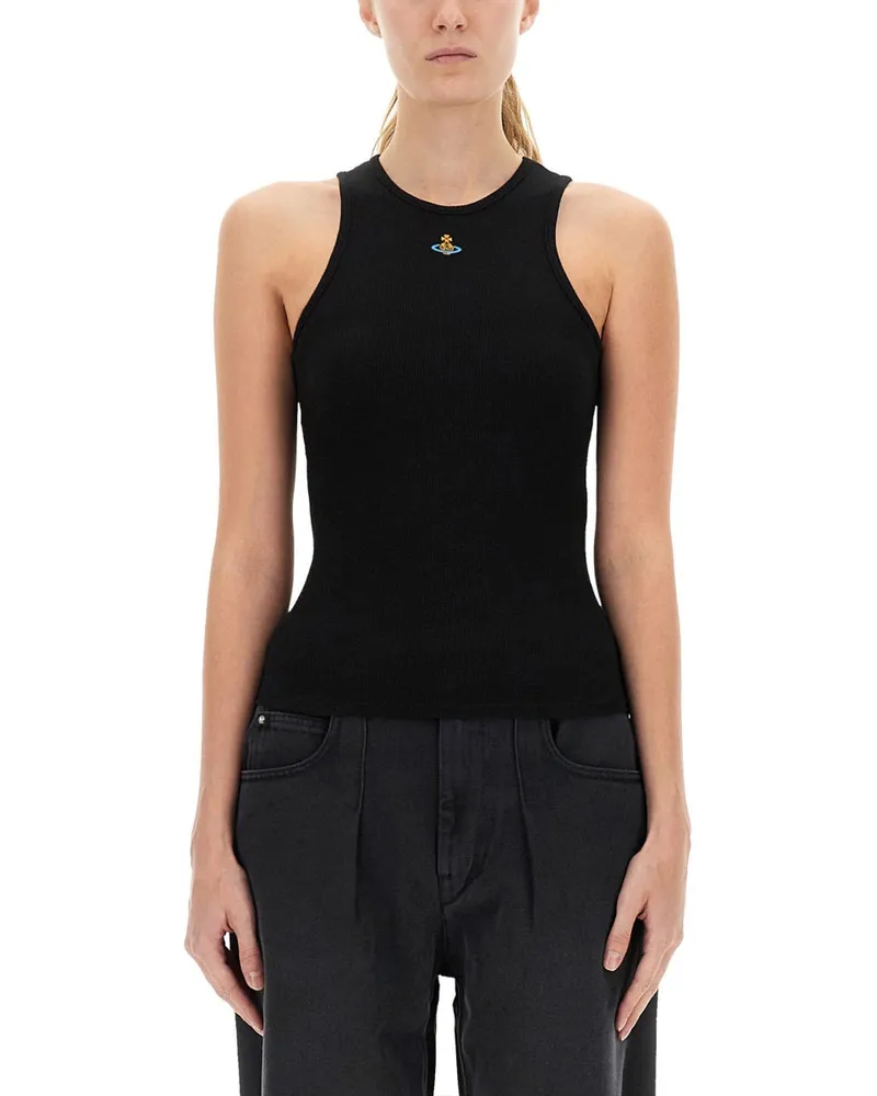 Vivienne Westwood Tops mit Logo Black