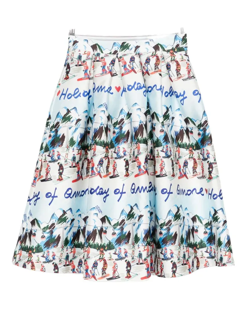 Alessandro Enriquez Bedruckter Midirock von Multicolour
