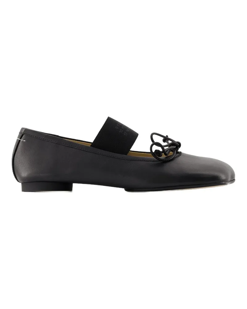 Maison Margiela Ballerinas  Leder schwarz Black