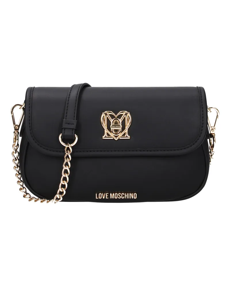 Moschino Damens Umhängetaschen Polyurethan Schwarz -