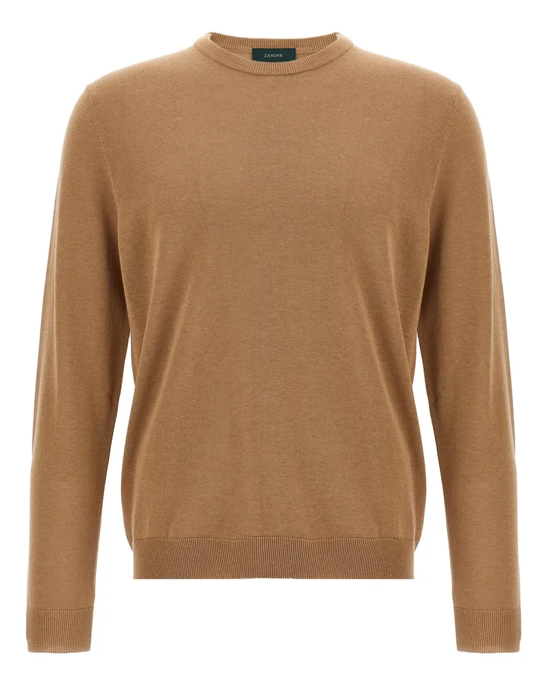 Zanone Baumwollpullover Brown