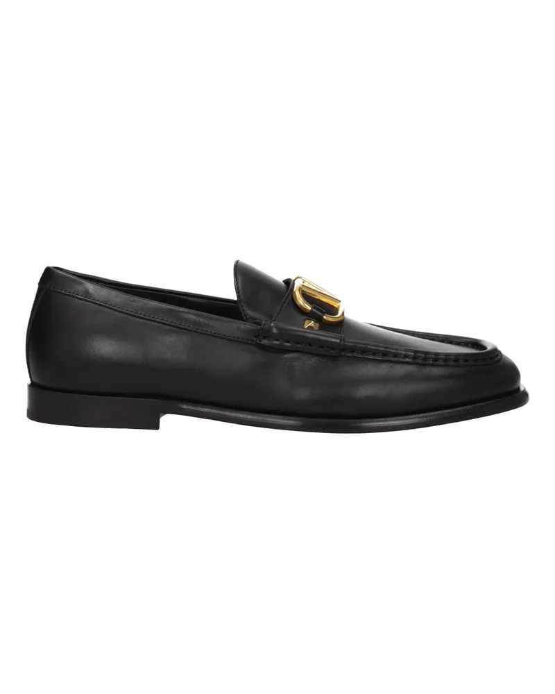 Valentino Garavani Mocassini Männer Leder schwarz -