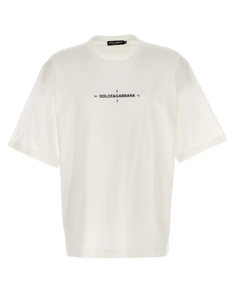 Dolce & Gabbana gedrucktes T -Shirt White