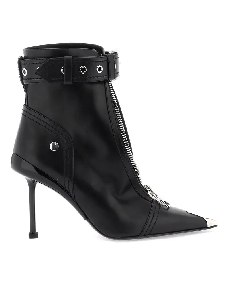 Alexander McQueen Slash Biker' Knöchelstiefel Schwarz