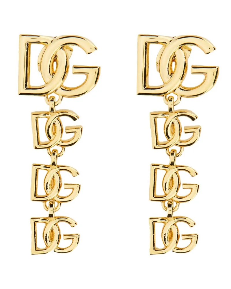 Dolce & Gabbana DG Logo Lange Ohrringe Gold
