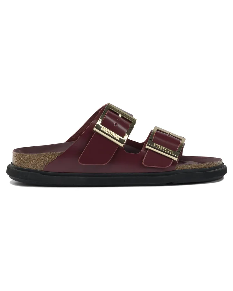 Birkenstock Arizona Droplet Buckle“ Sandalen Bordeaux