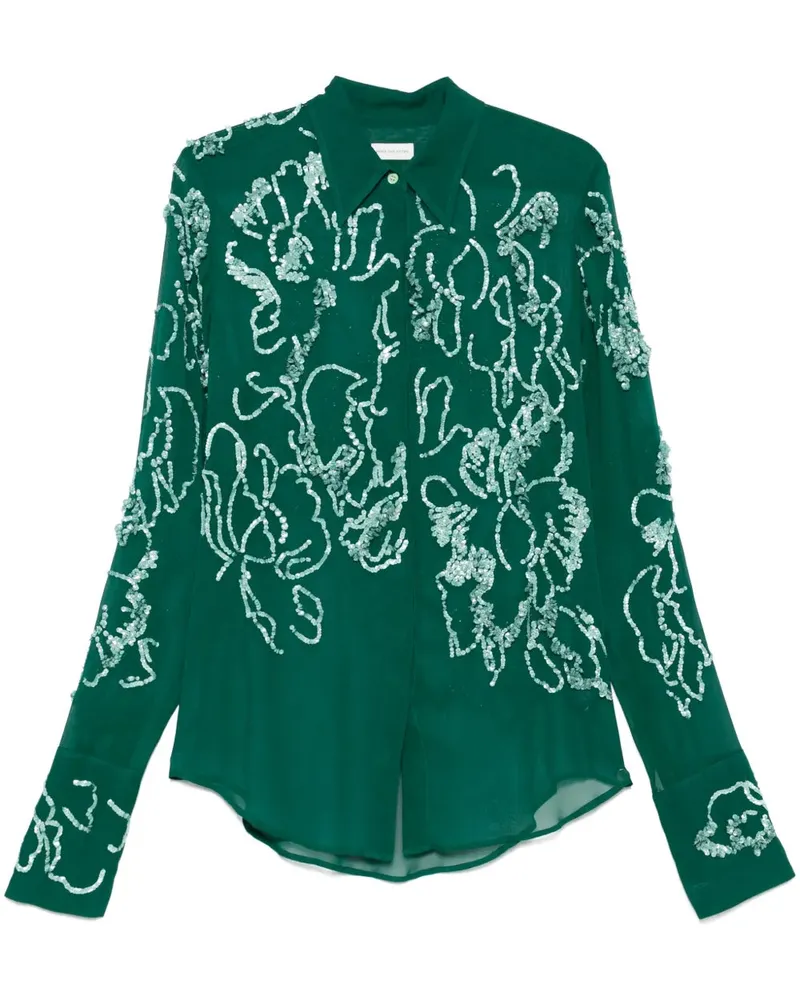 Dries van Noten DRIES VAN NERN 01620 CELINA BIS EMB 1487 W.W.SHIRT Green
