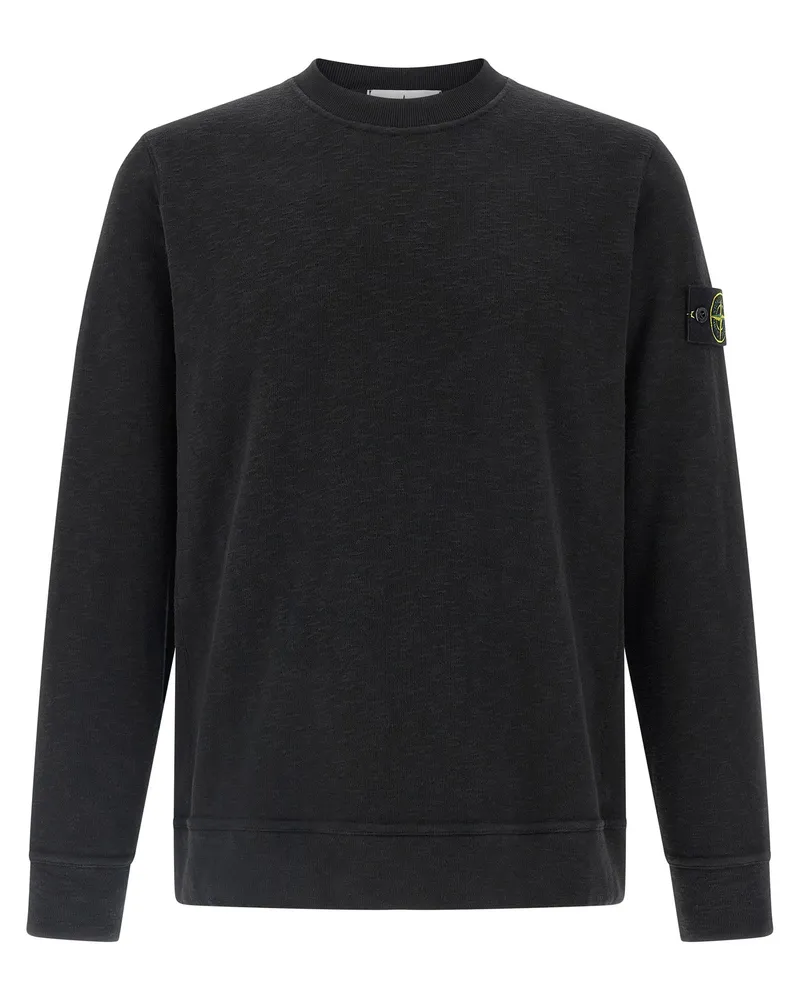 Stone Island Cotton Sweatshirt Black