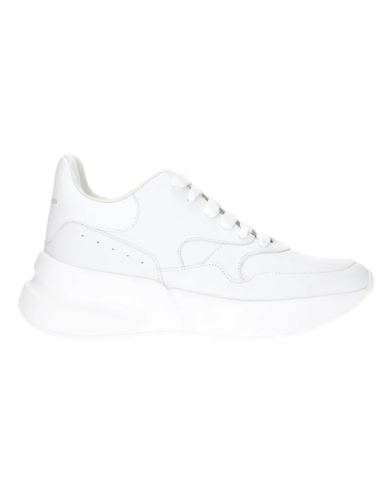 Alexander McQueen Alexander Mc Queen Damens Weiße Ledersneaker -