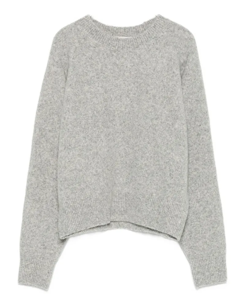Dunst Wollpullover mit Rundhalsausschnitt Light