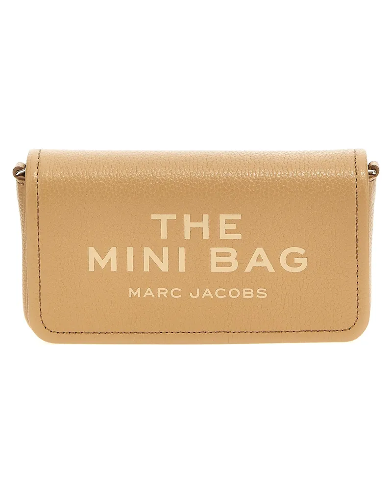 Marc Jacobs The Leder Mini Bag' Crossbody Bag Beige