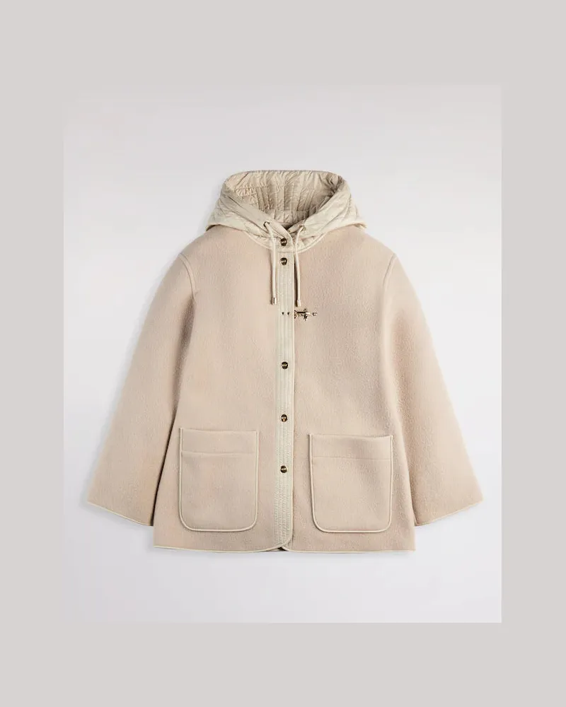 Fay Bi Material Caban Flesh-colored