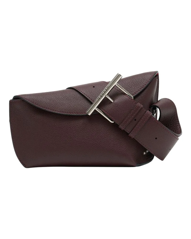 Alexander McQueen T-Bar Sling Umhängetasche Alexander Mc Queen Leder Burgund Burgund