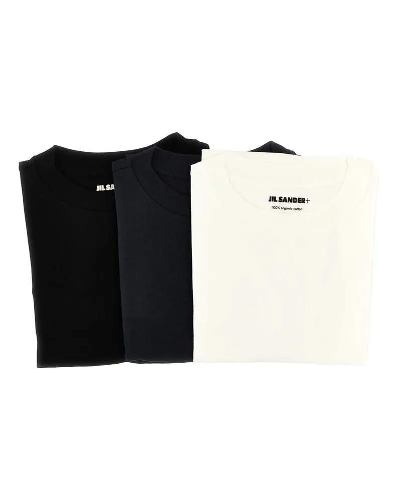 Jil Sander 3 Pack Logo Patch T -Shirt Mehrfarbig