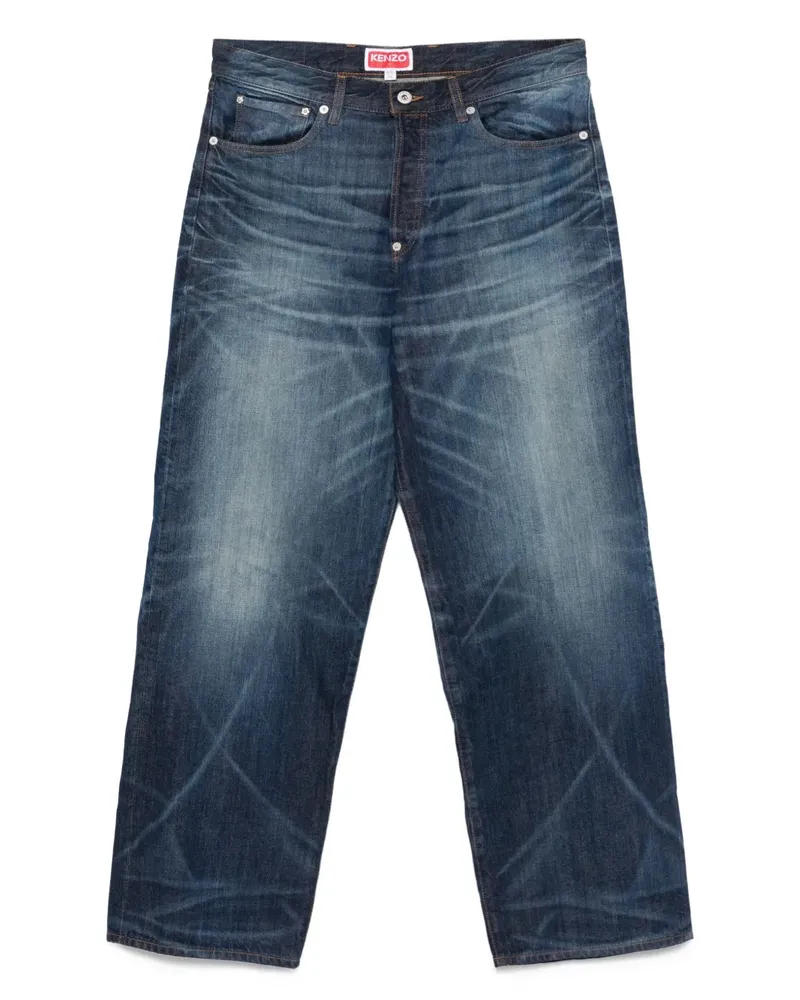 Kenzo verblasste Effektjeans Dy